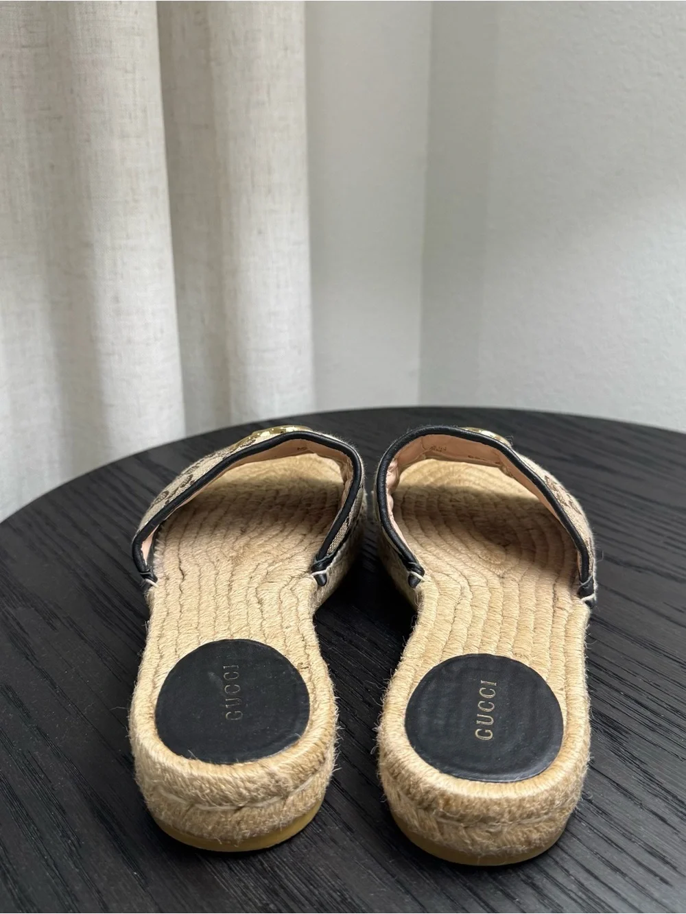 Gucci Matelasse Pilar GG Canvas Espadrille Sandals 39